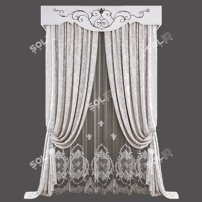 Cozy Drapes: Polys - 150175, Verts - 153768 3D model image 3