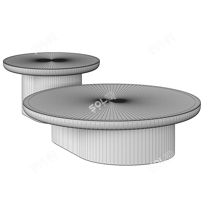 Porto Side Tables: Modern Design & Unparalleled Quality 3D model image 2