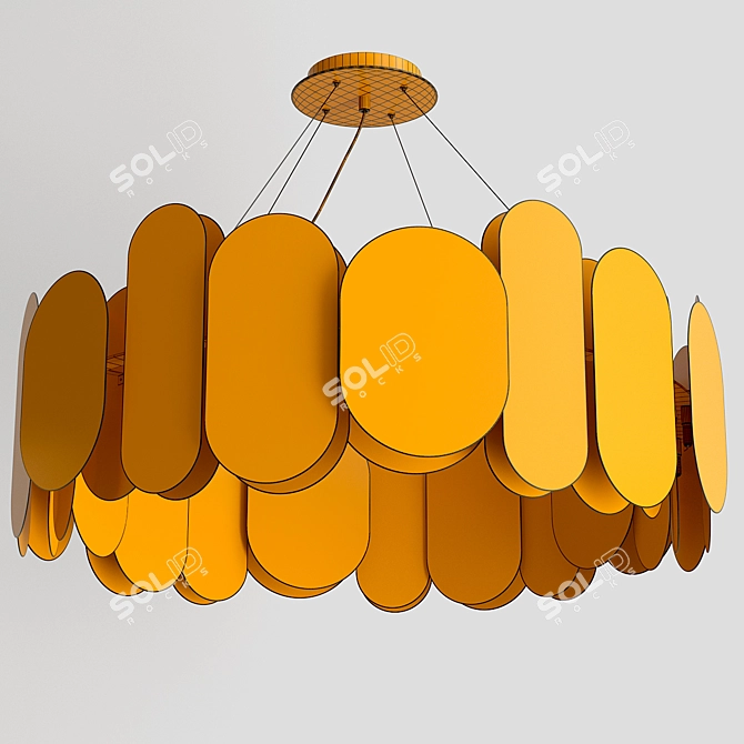 Innermost Panel Pendant Light 3D model image 2