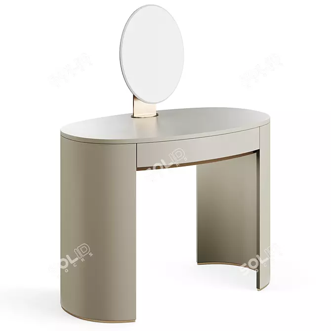 Fendi Asja Lady Desk: Elegant Vanity Table 3D model image 1