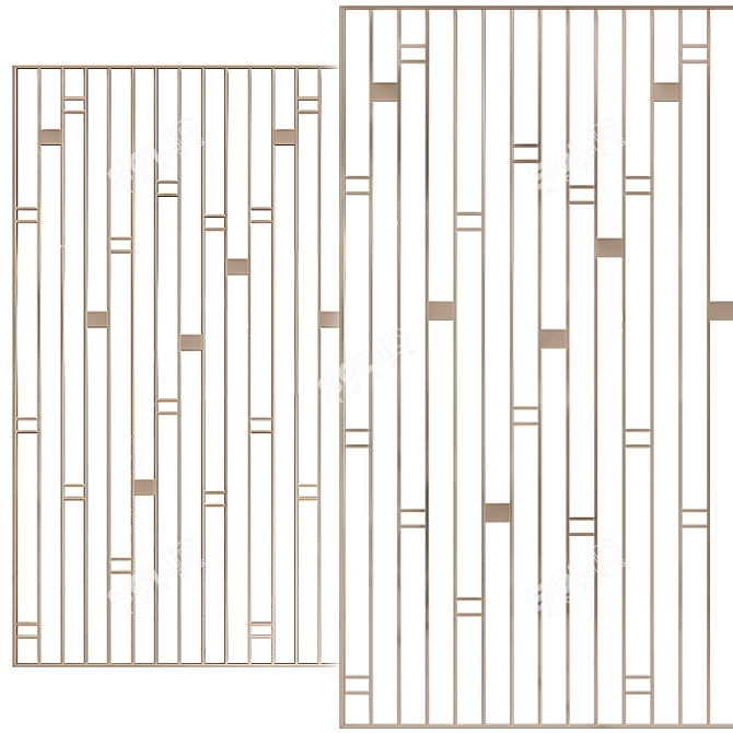 Title: 18 Decorative Partition Panel 3D model image 4