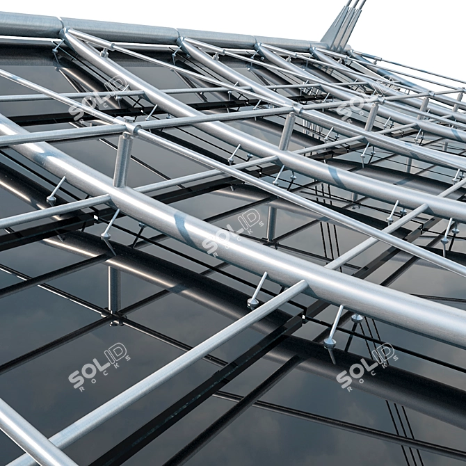 Modern Metal Canopy 3D model image 3