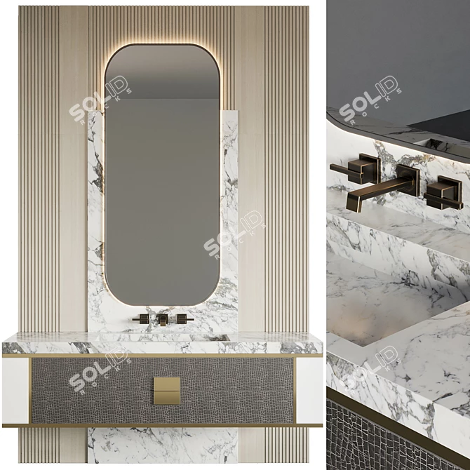 Elegant Bathroom Essentials 18 3D model image 1