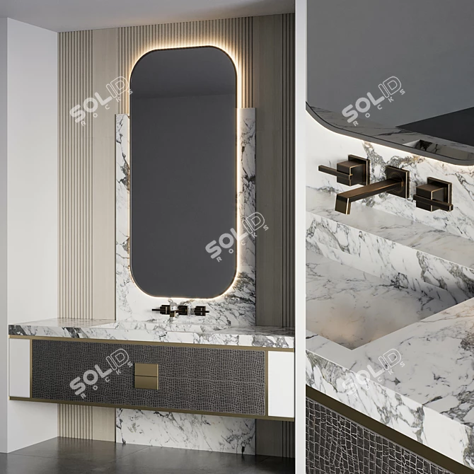 Elegant Bathroom Essentials 18 3D model image 2