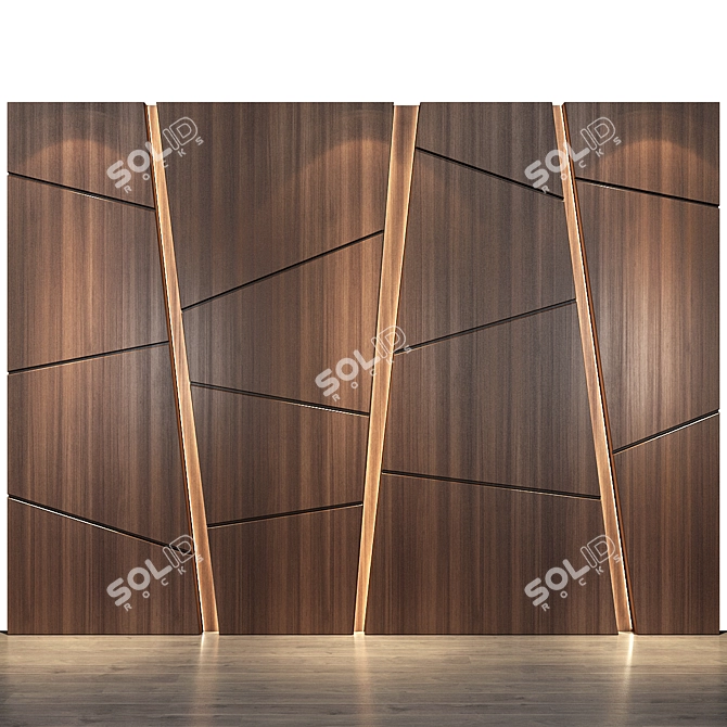 Modern Elegance Wall Panel 41 3D model image 1