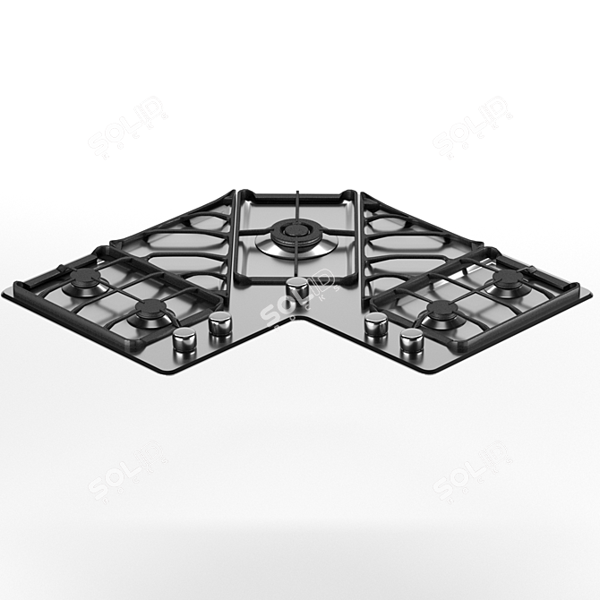 Foster Angolare Gas Cooktop 7038 052 3D model image 1