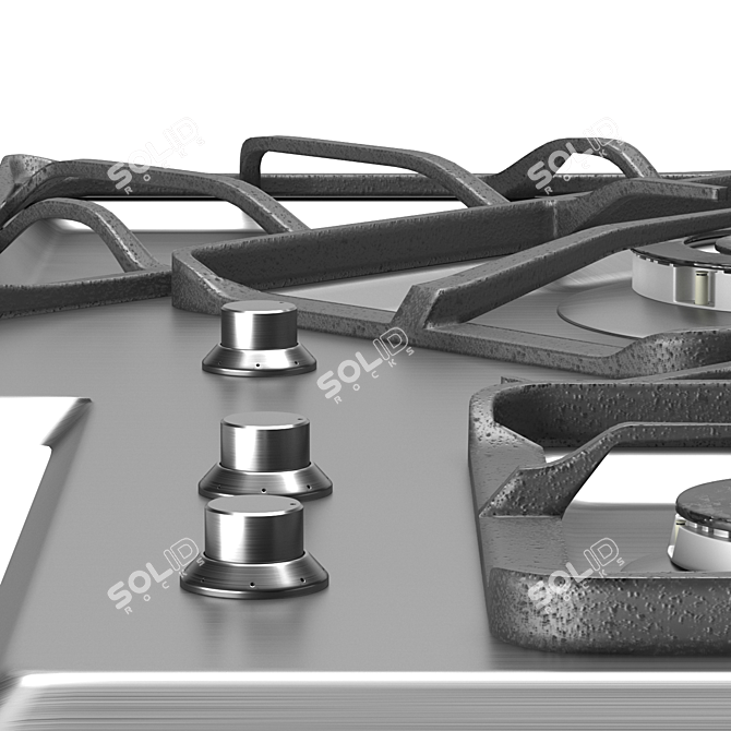 Foster Angolare Gas Cooktop 7038 052 3D model image 6