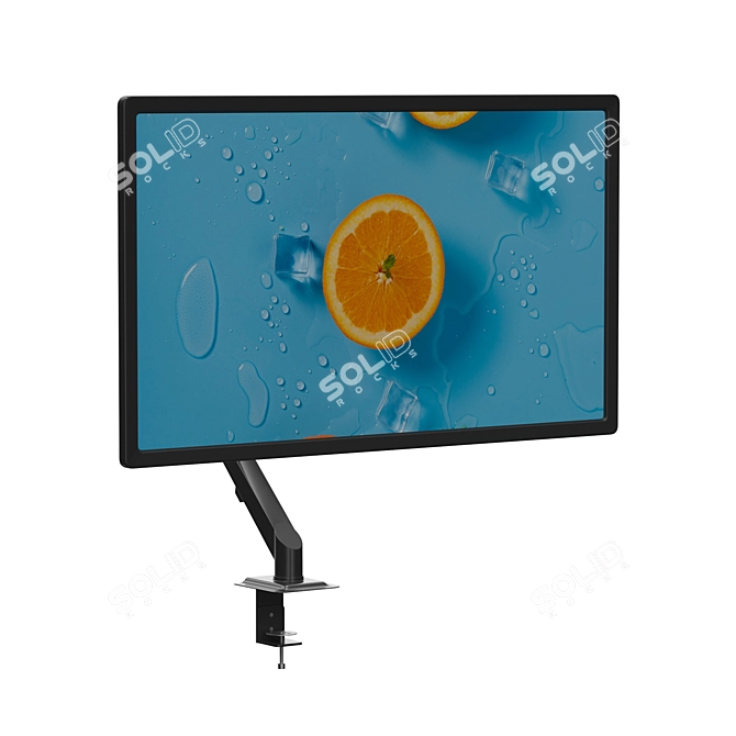 Space-Saving Monitor Holder 3D model image 3