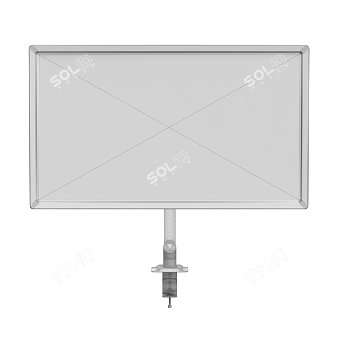 Space-Saving Monitor Holder 3D model image 6