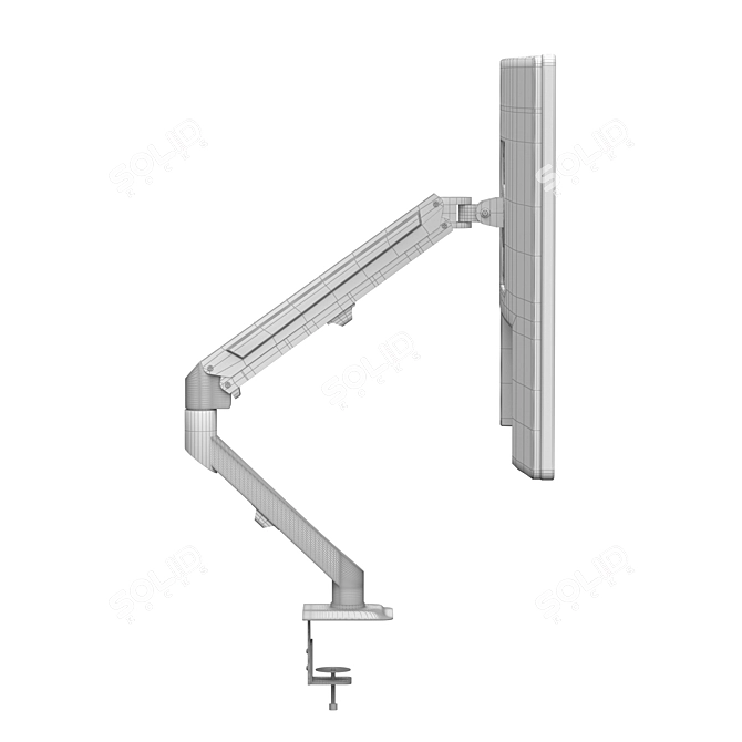 Space-Saving Monitor Holder 3D model image 7