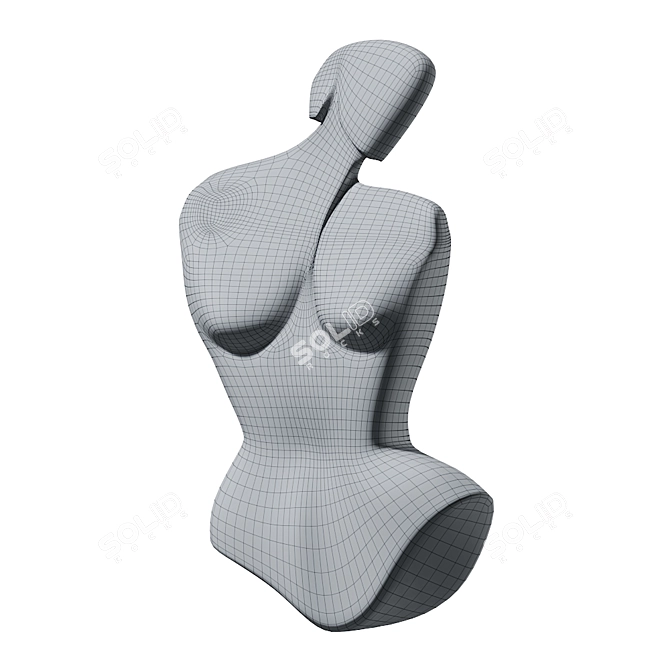 Abstract Female Sculpture 3D model image 2