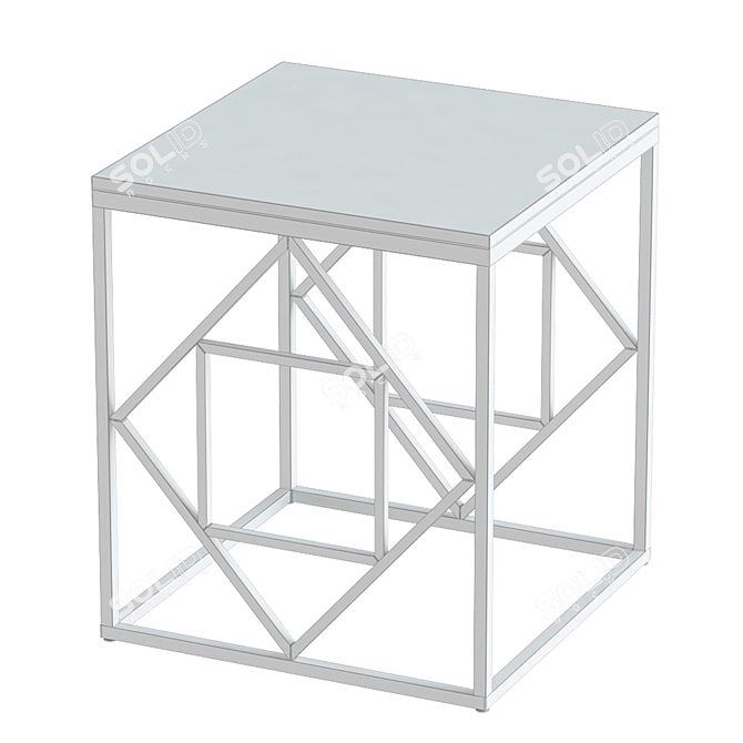 Classic Square Coffee Table 3D model image 2