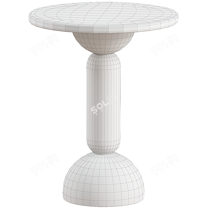 Elegant Sasha Side Table: Stylish and Versatile 3D model image 2