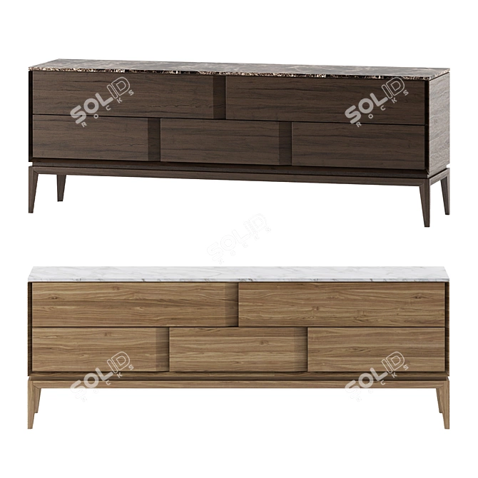 NATUZZI MUNARI Bedroom Set 3D model image 6