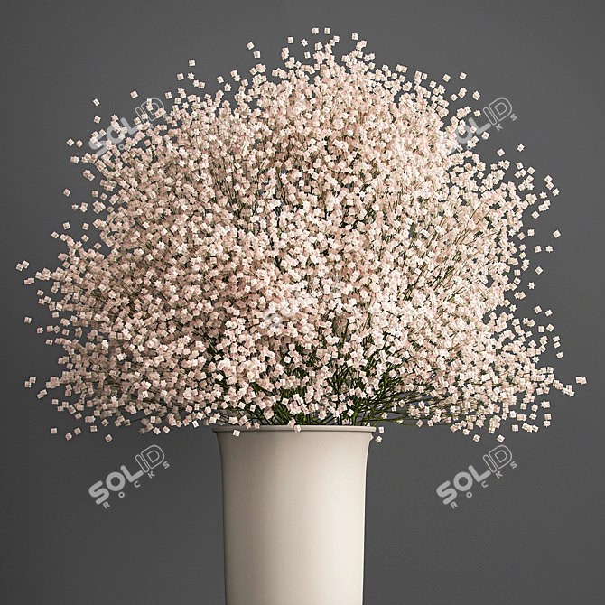 Elegant Cyclades Vase Bouquet 3D model image 4