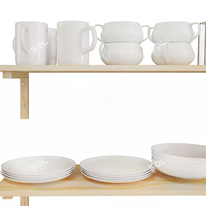 Deluxe Kitchen Decor Set 3D model image 4