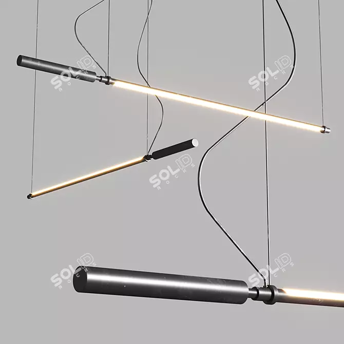 Colibri Revolvig Pendant Lamp by Martinelli Luce 3D model image 1