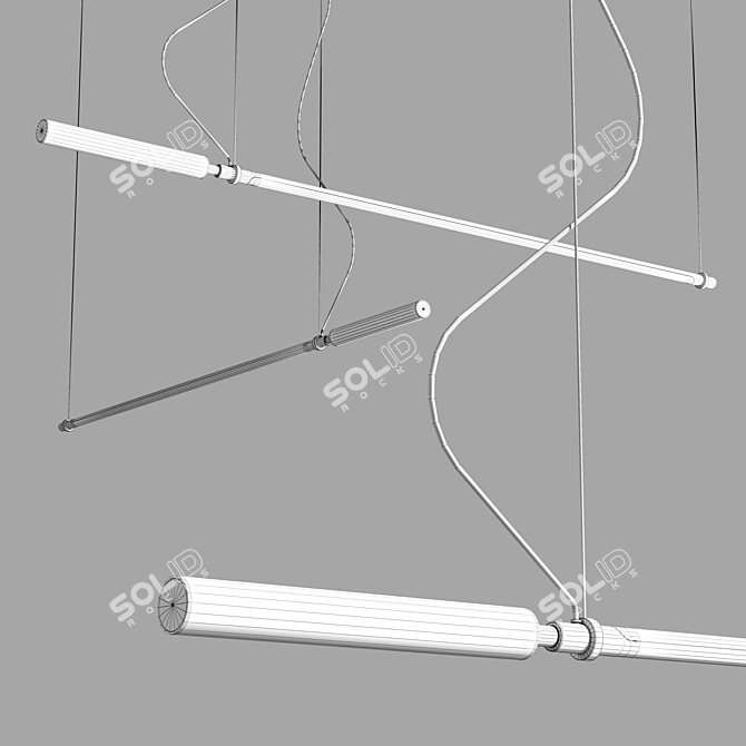 Colibri Revolvig Pendant Lamp by Martinelli Luce 3D model image 3