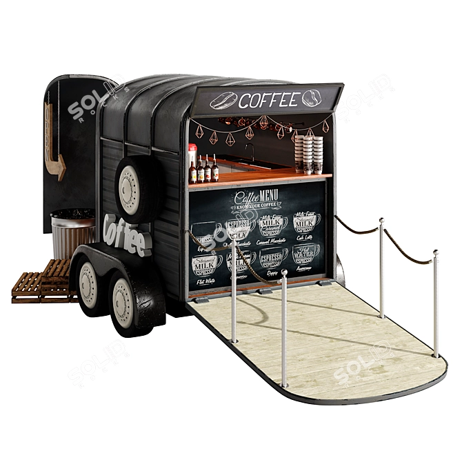 Food Truck Brew n' Go 3D model image 2