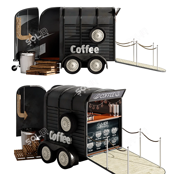 Food Truck Brew n' Go 3D model image 5