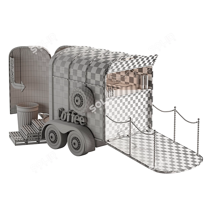 Food Truck Brew n' Go 3D model image 7