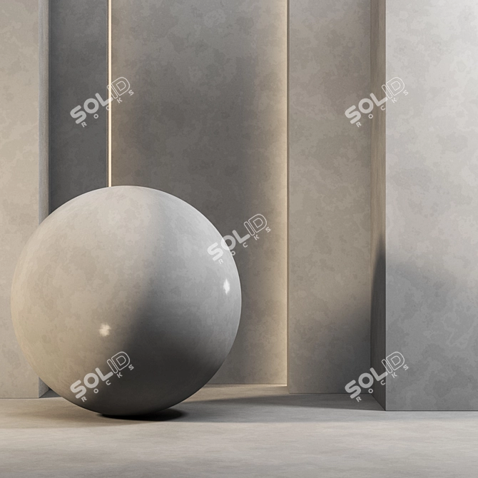 Seamless Gray Ceramic Texture - 4k Tileable 3D model image 1