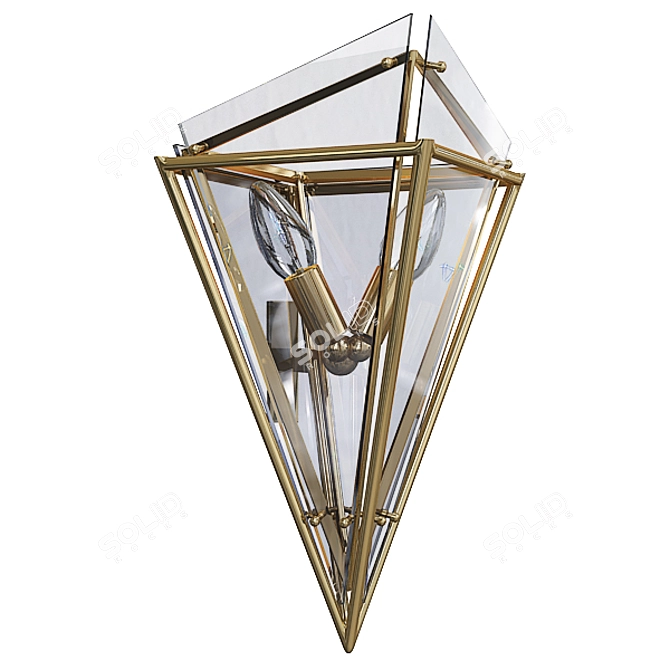 Troy Epic Wall Sconce: Luxury Illumination 3D model image 1