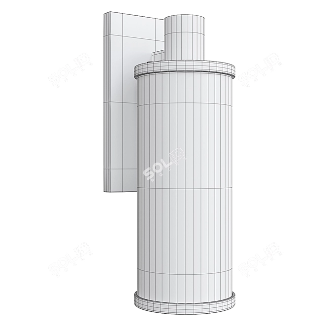 Modern Minimalist Wall Sconce 3D model image 2