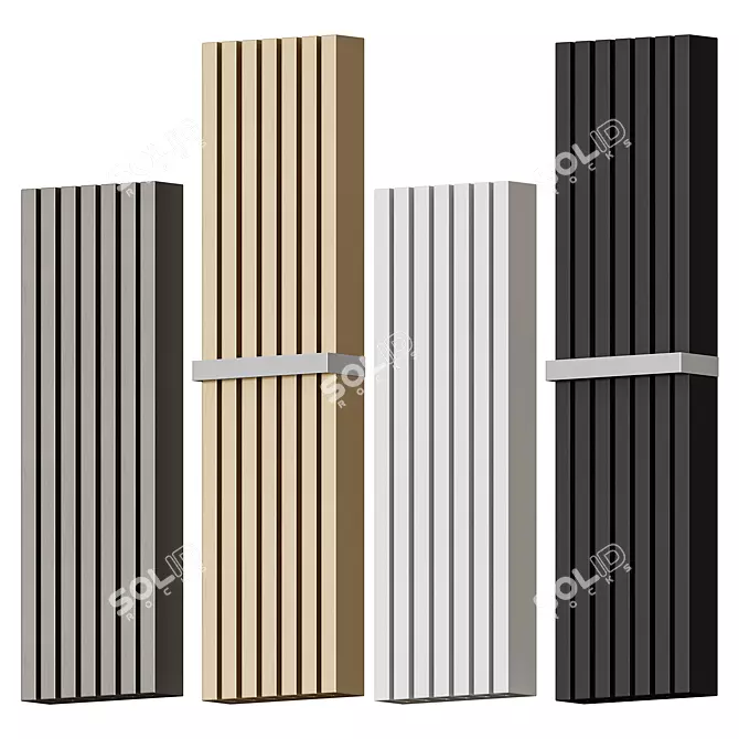 Soho Bathroom Radiator: Stylish and Eco-Friendly 3D model image 1