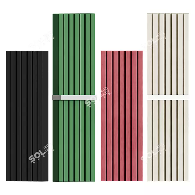 Soho Bathroom Radiator: Stylish and Eco-Friendly 3D model image 2