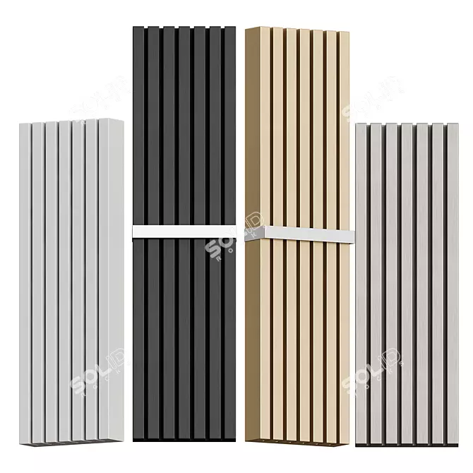 Soho Bathroom Radiator: Stylish and Eco-Friendly 3D model image 5