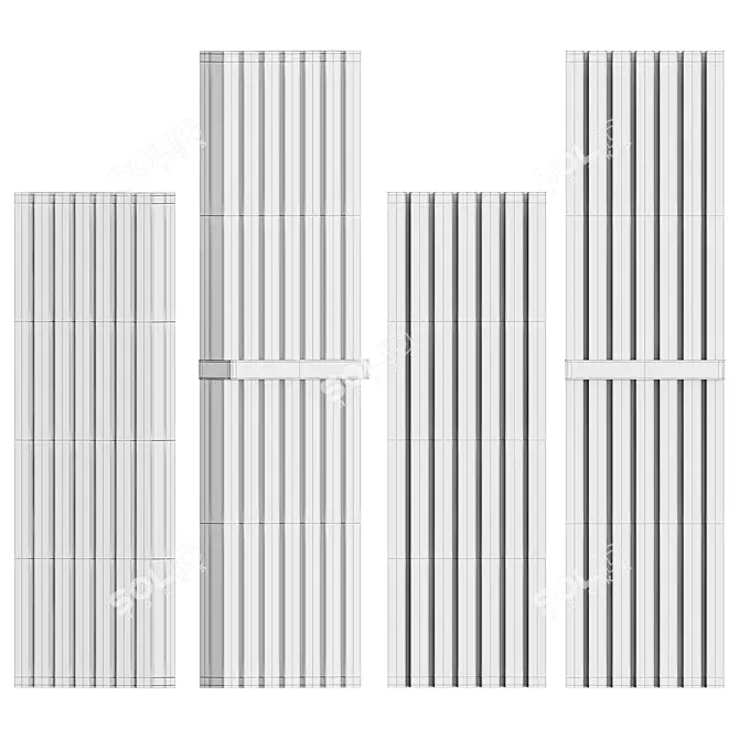 Soho Bathroom Radiator: Stylish and Eco-Friendly 3D model image 7