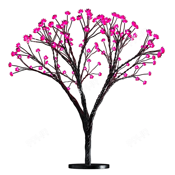 Glowing Blossom LED Tree 3D model image 1