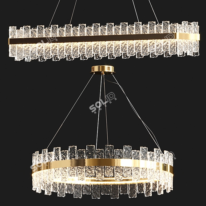 Elegant Illumination: Miramis Chandelier 3D model image 5