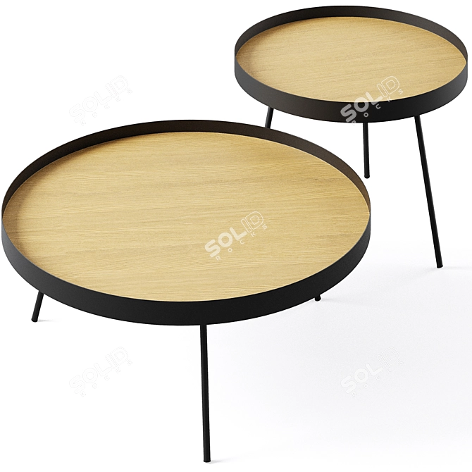 Minimalist Coffee Table Nenet by La Forma 3D model image 2