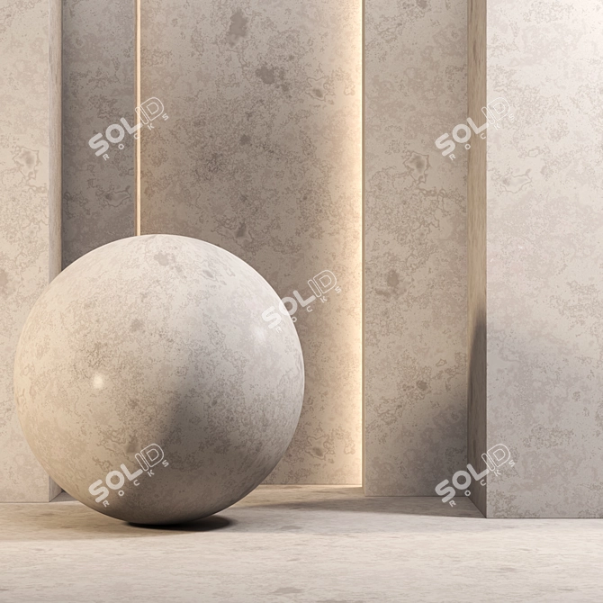 4k Marble Stone Texture - Seamless Tileable 3D model image 1