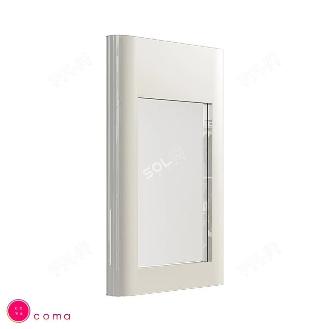 Title: Sleek Modern Mirror Set 3D model image 1