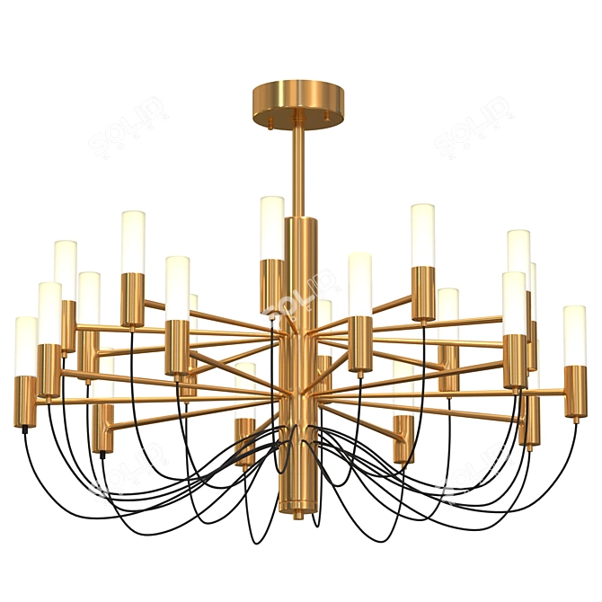 Elegant Tinhesa Light Fixture 3D model image 1