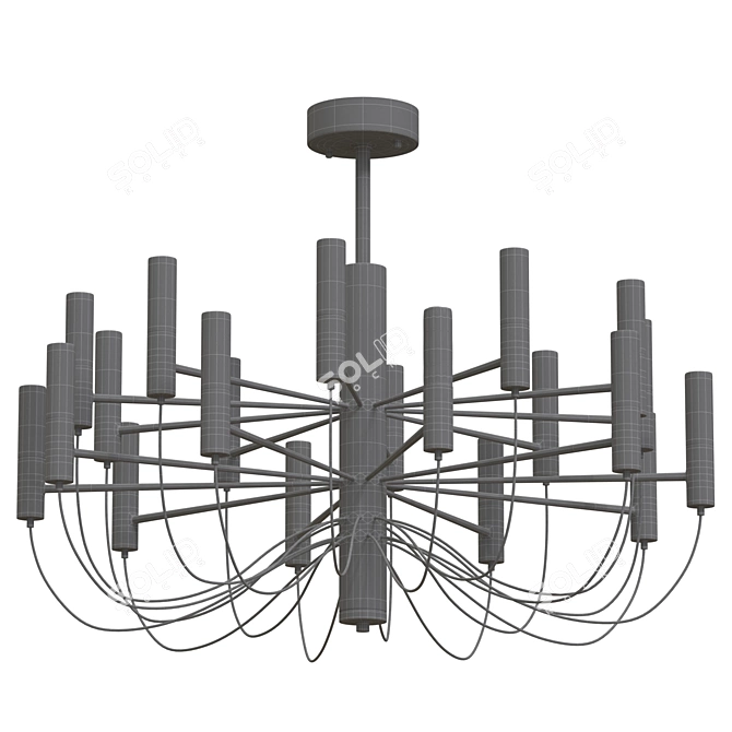 Elegant Tinhesa Light Fixture 3D model image 2