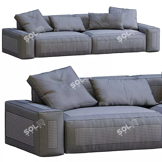 Jesse Daniel Sofa: Modern and Stylish 3D model image 3