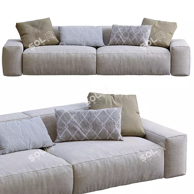 Jesse Daniel Sofa: Modern and Stylish 3D model image 7