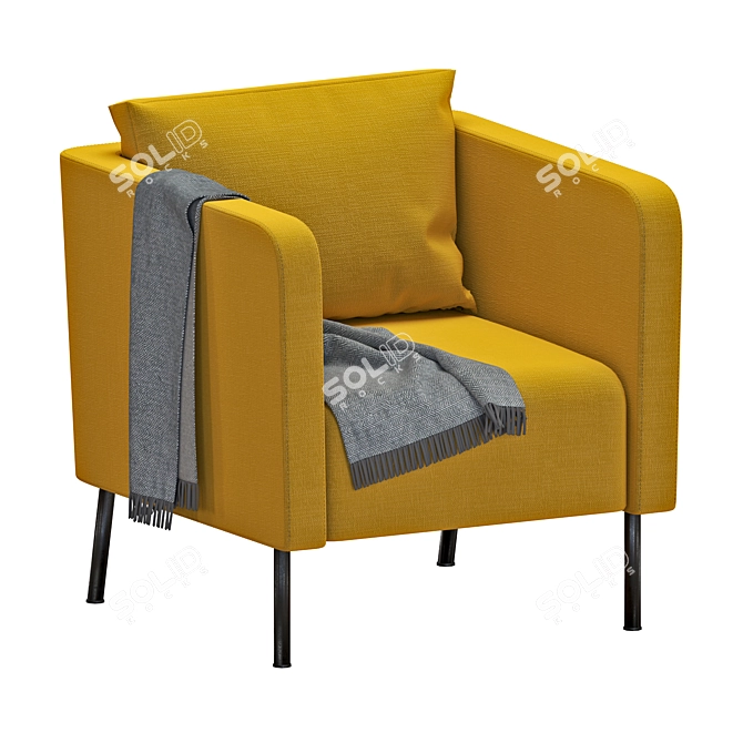 EKERÖ Armchair: Stylish and Versatile Furniture 3D model image 2
