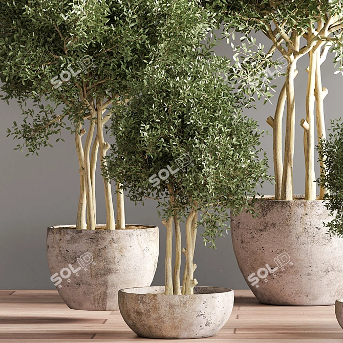 Modern Indoor Plant Stand 38 3D model image 3