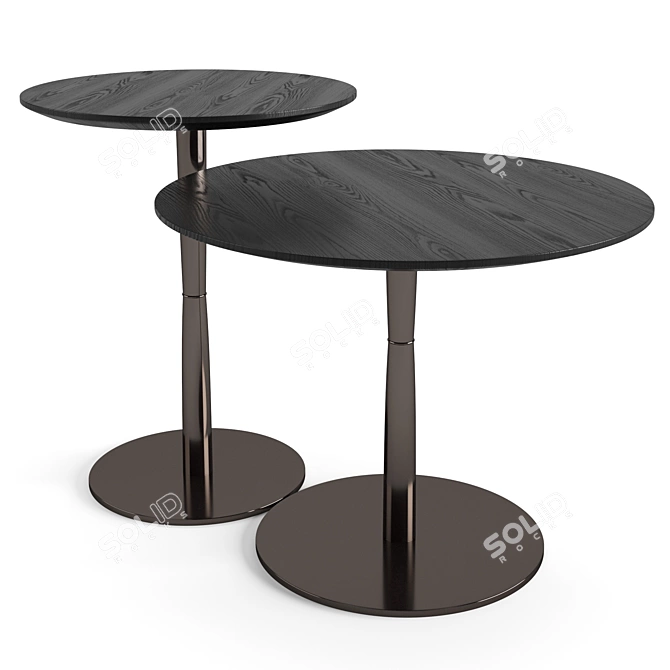 Elegant Minotti Jigger Coffee Table Set 3D model image 2