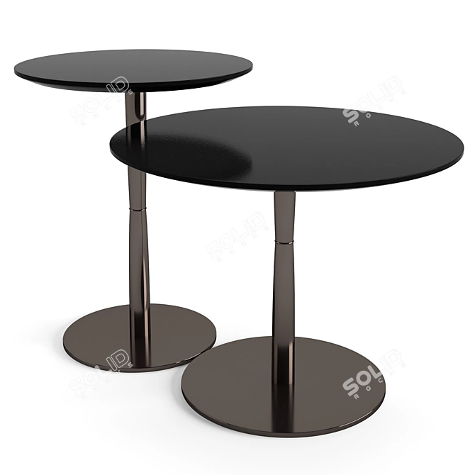 Elegant Minotti Jigger Coffee Table Set 3D model image 3