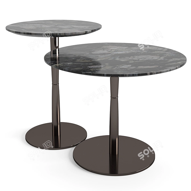 Elegant Minotti Jigger Coffee Table Set 3D model image 5