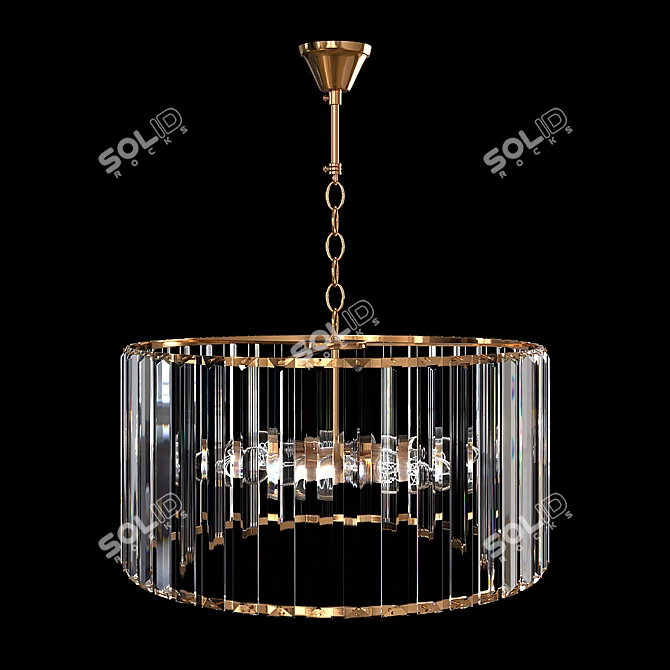 Golden Glow Pendant Light by ARTE Lamp 3D model image 1