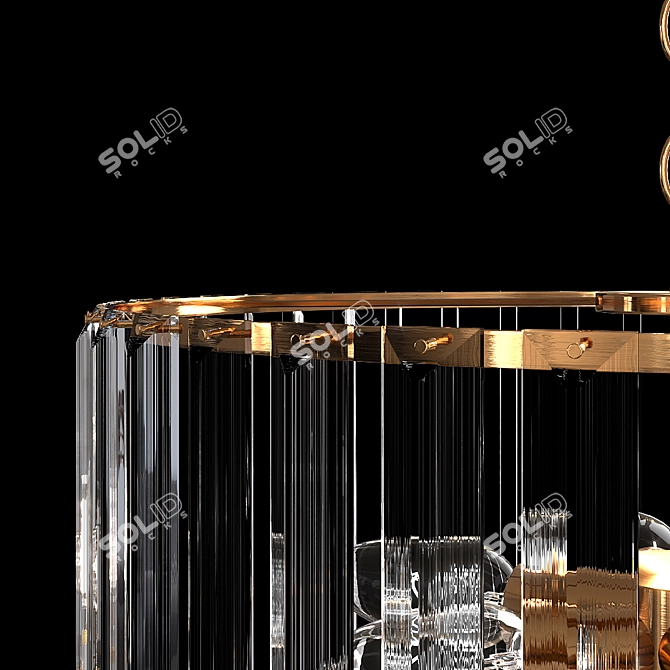 Golden Glow Pendant Light by ARTE Lamp 3D model image 2