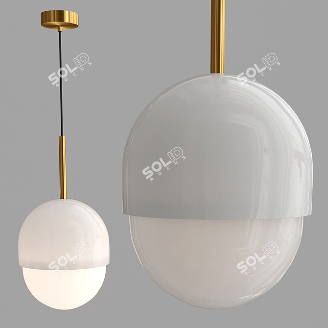 Sleek 2013 MIEL Design Lamp 3D model image 2