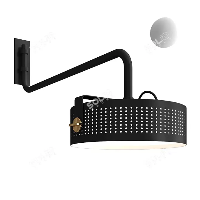 Modena Wall Lamp - Martinelli Luce 3D model image 1